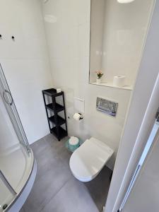 Koupelna v ubytování Apartament Nadia