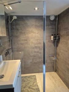 Koupelna v ubytování Smaal apartment Beti