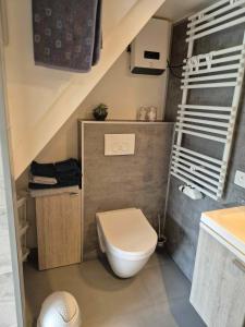 Koupelna v ubytování Smaal apartment Beti