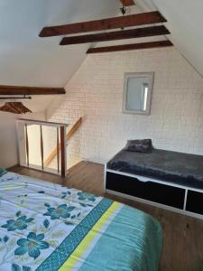 Postel nebo postele na pokoji v ubytování Smaal apartment Beti