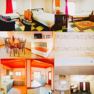 Katil atau katil-katil dalam bilik di Guest House Chez Olga