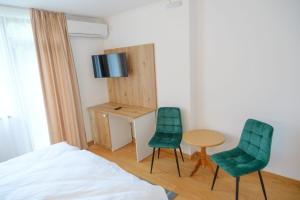TV a/nebo společenská místnost v ubytování Hotel Parc Geoagiu Bai