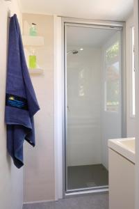 Koupelna v ubytování Happy Camp Mobile Homes in Camping Iscrixedda + 22 fotografií