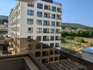 a view from the balcony of a building at Studio Apartment City Dream in Stara Zagora