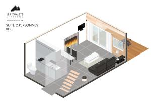 Plano de Les chalets d'Arrens