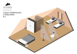 Plano de Les chalets d'Arrens
