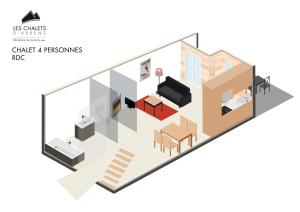 Plano de Les chalets d'Arrens