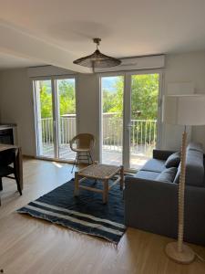 Predel za sedenje v nastanitvi Appartement neuf Barcelonnette