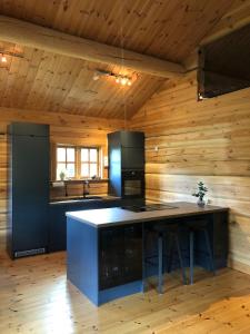 Kuchyň nebo kuchyňský kout v ubytování Hyggelig laftehytte på 140kvm med Ski-In/Out