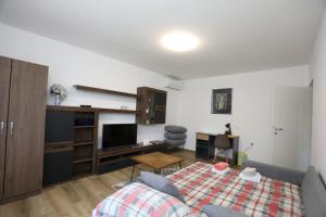 a living room with a couch and a table at Apartment Ondina in Rijeka +7 photos