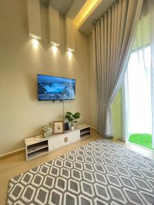 TV a/nebo společenská místnost v ubytování Timeless Cottage KB + 29 fotografií