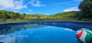 a swimming pool with a beach ball in the water at Kuća za odmor Bakina Divljaka in Slavonski Brod