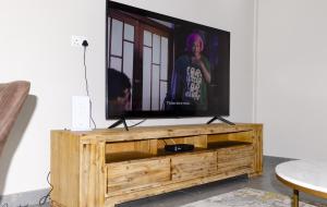 TV a/nebo společenská místnost v ubytování Jetsetters Guest House