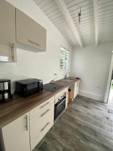 Kuchyň nebo kuchyňský kout v ubytování Appartement paisible avec jardin