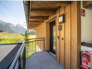 Ein allgemeiner Bergblick oder ein Berglick von der Ferienwohnung aus