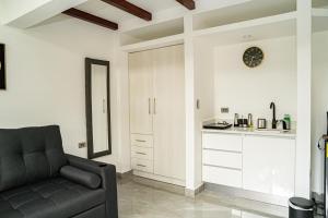 Kuchyň nebo kuchyňský kout v ubytování home 333 loft 334