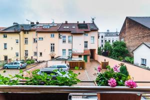 Budova, kde se aparthotel nachází