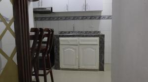 Kuchyň nebo kuchyňský kout v ubytování Hostal Viva Mar