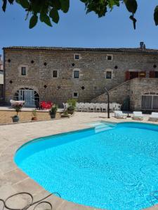 Bazén v ubytovaní Ardèche chambres d hôtes près de Vallon pont d Arc alebo v jeho blízkosti