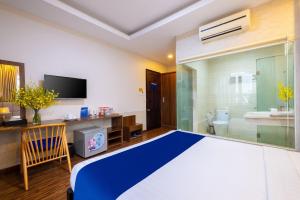 Postel nebo postele na pokoji v ubytování Sandals Hotel