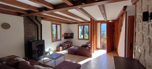 Χώρος καθιστικού στο Chalet Avenir