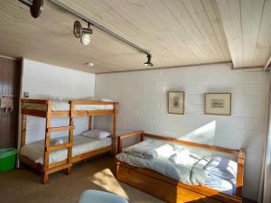 een slaapkamer met twee stapelbedden en een ladder bij Rocky Valley 11 in Falls Creek