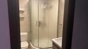 A bathroom at Hotel Old Rustaveli