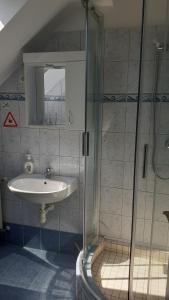 Kúpeľňa v ubytovaní Czinger Vendégszobák