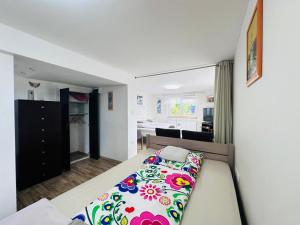 Ένα ή περισσότερα κρεβάτια σε δωμάτιο στο Apartament Bukowy