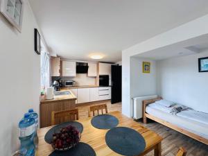 Η κουζίνα ή μικρή κουζίνα στο Apartament Bukowy