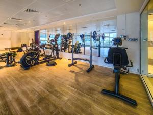 Fitness centrum a/nebo fitness zařízení v ubytování Cozy Studio in Arch Tower JLT