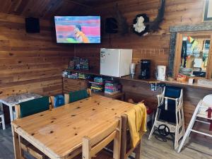 Kuchyň nebo kuchyňský kout v ubytování Piilijärvi Camping