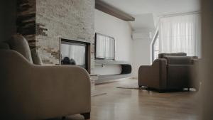 Struga Riverview Hotel的休息区