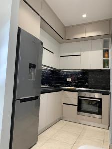 Kuchyň nebo kuchyňský kout v ubytování Vala mare rezidenc