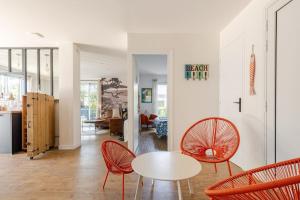 Χώρος καθιστικού στο Rêve Eté trés bel appartement entièrement rénové