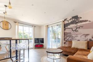 Χώρος καθιστικού στο Rêve Eté trés bel appartement entièrement rénové