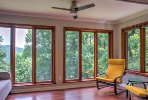 Гостиная зона в The Peaceful Fox - Relaxing Retreat in Asheville - Family