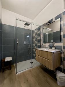 Koupelna v ubytování Borgo dei cervi B&B