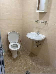 ElkhovoにあるMillies Placeのトイレと洗面台付きのバスルーム