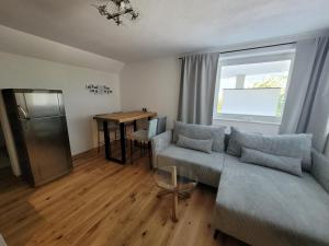 Et sittehjørne på Ferienwohnung Zeiger