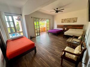 Postel nebo postele na pokoji v ubytování Cancun-Soho