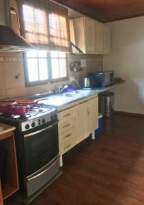 Køkken eller tekøkken på Hospedaje compartido SOL