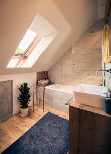 Kúpeľňa v ubytovaní Apartament Leśna