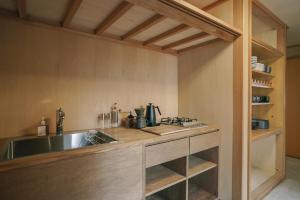 A cozinha ou kitchenette de 赤城宿 珠蕾山荘-shurai-
