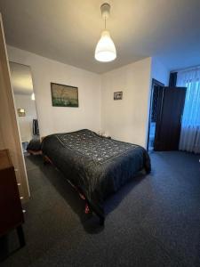 a bedroom with a bed in a room at Siedlisko Agata in Drohiczyn nad Bugiem