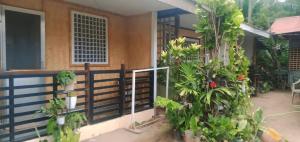 a balcony of a house with plants at Abejo Homestay in El Nido