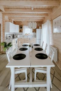 Η κουζίνα ή μικρή κουζίνα στο Villa Boguckowianeczka