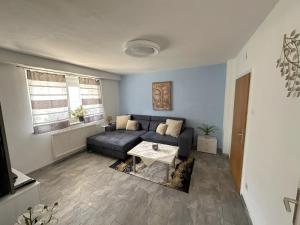 Posezení v ubytování Ferienwohnung Brennseeblick
