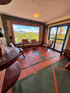 Area soggiorno di Casa Encuentro Ecolodge, Outdoor Gym and Yoga