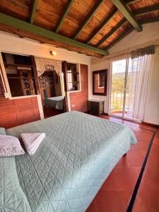 Letto o letti in una camera di Casa Encuentro Ecolodge, Outdoor Gym and Yoga